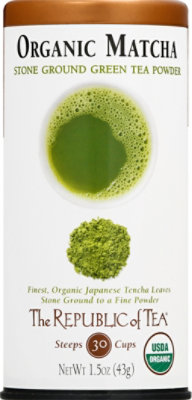 The Republic of Tea Green Tea Powder Stone Ground Matcha - 1.5 Oz - Image 2