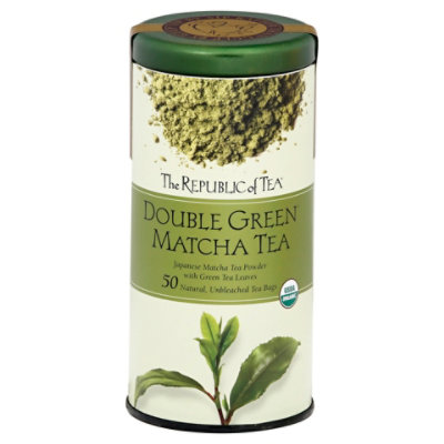 The Republic of Tea Double Green Tea Organic Matcha - 50 Count - Image 3
