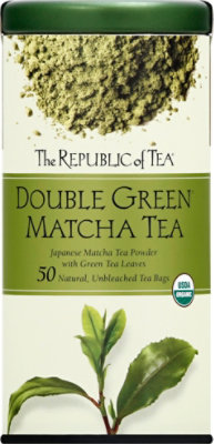The Republic of Tea Double Green Tea Organic Matcha - 50 Count - Image 2