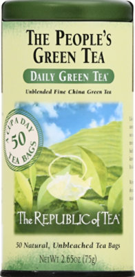 The Republic of Tea Green Tea Bags The Peoples Green Tea 50 Count - 2.65 Oz - Image 2