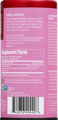 The Republic of Tea Superflower Tea Bags Natural Hibiscus - 36 Count - Image 4