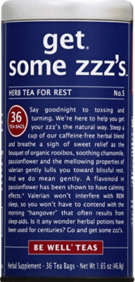 The Republic Of Tea Herb Tea Get Some Zzzs For Rest No. 5 - 36 Count - Image 2