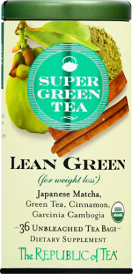 The Republic of Tea SuperGreen Tea Bags Lean Green - 36 Count - Image 2