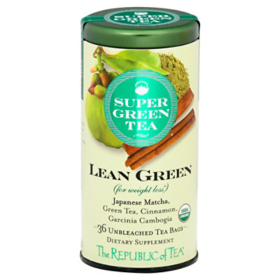 The Republic of Tea SuperGreen Tea Bags Lean Green - 36 Count - Image 1