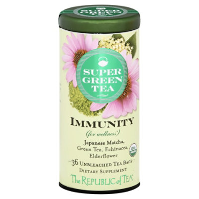 The Republic of Tea SuperGreen Tea Organic Immunity - 36 Count - Image 3