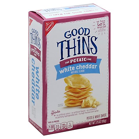 GOOD THiNS Snacks Potato & Wheat White Cheddar - 3.75 Oz