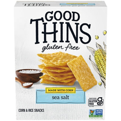 Good Thins Sea Salt Corn Snacks Gluten Free Crackers - 3.5 Oz - Image 1