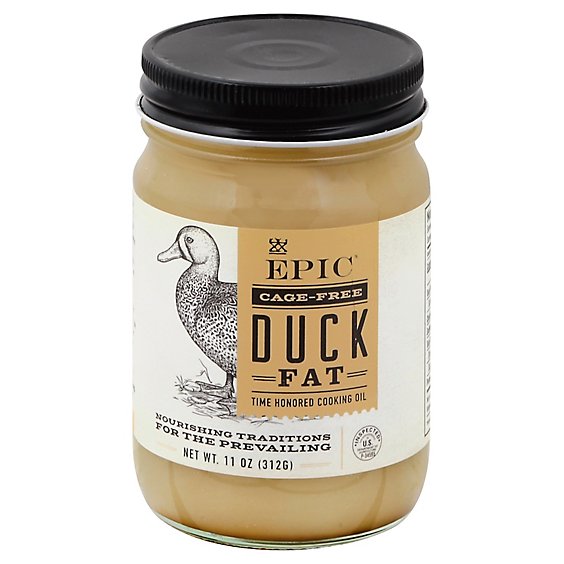 EPIC Cooking Oil Cage-Free Duck Fat - 11 Oz