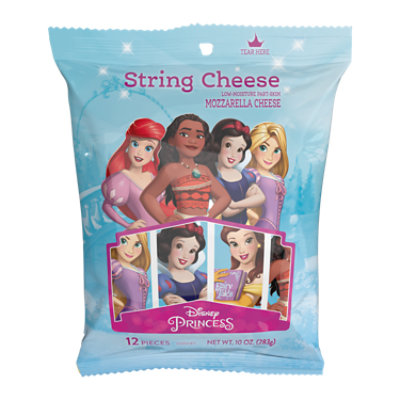 Schreiber Cheese Mozzarella Low-Moisture Part-Skim String Disney Frozen 12 Count - 10 Oz