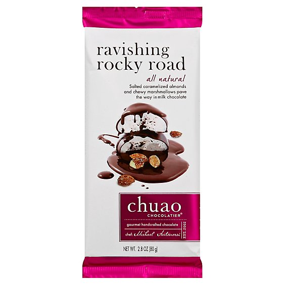 Chuao Chocolatier Chocolate Bar Milk Chocolate Ravishing Rocky Road - 3.5 Oz