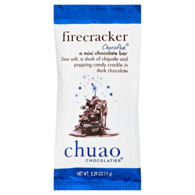 Chuao Chocolatier ChocoPod Chocolate Bar Mini Firecracker - 0.39 Oz - Image 1