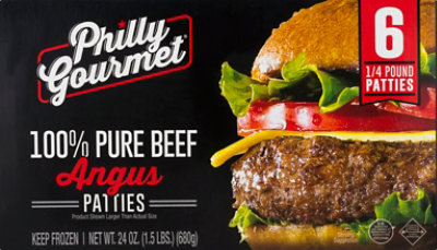 Philly Gourmet Angus Patty - 24 Oz - Image 1