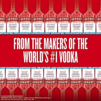 Smirnoff Infused With Natural Flavors Red White and Berry Vodka - 750 Ml - Image 1