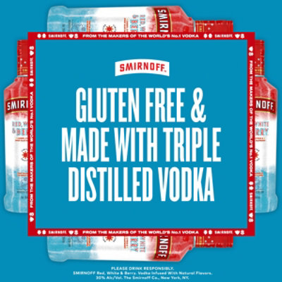 Smirnoff Infused With Natural Flavors Red White and Berry Vodka - 750 Ml - Image 3