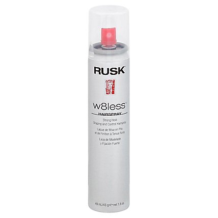 RUSK W8less Hairspray Strong Hold - 1.5 Fl. Oz. - Image 1