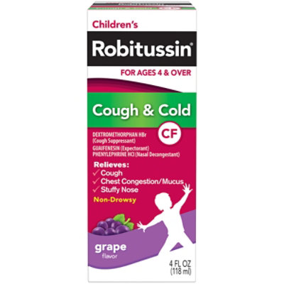 Robitussin Cough And Cold Cholesterol Free Pediatric - Each - Image 2