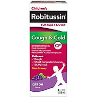 Robitussin Cough And Cold Cholesterol Free Pediatric - Each - Image 1