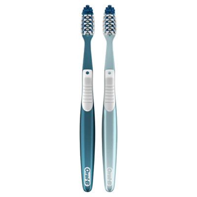 Oral B Cross Action Toothbrush All In One Medium - 2 Count - Image 8