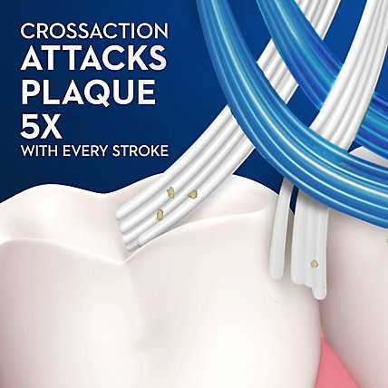 Oral B Cross Action Toothbrush All In One Medium - 2 Count - Image 7