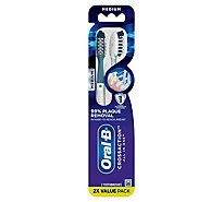 Oral B Cross Action Toothbrush All In One Medium - 2 Count