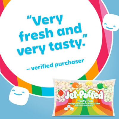 Jet-Puffed Fruity-Fun Orange Strawberry Lemon & Lime Mini Marshmallows Bag - 10 Oz - Image 9