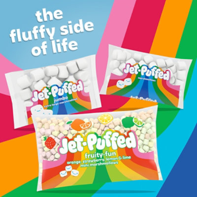 Jet-Puffed Fruity-Fun Orange Strawberry Lemon & Lime Mini Marshmallows Bag - 10 Oz - Image 8