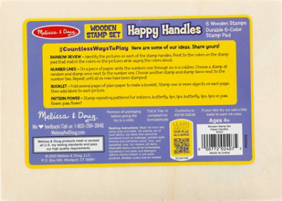 Melissa & Doug Happy Handle Stamps Set - Each - Image 4