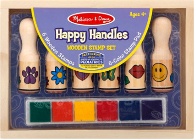 Melissa \u0026 Doug Happy Handle Stamps Set 