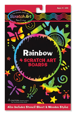 Melissa & Doug Rainbow Scratch T Boards - Each