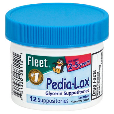 Fleet Glycerin Laxative Adult Suppositories Jar - 24 Ea 