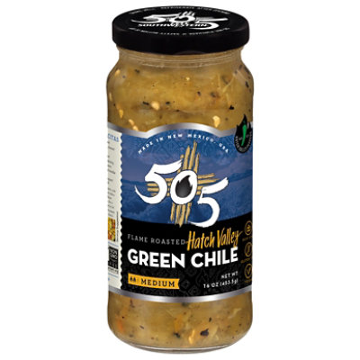 505 Southwestern Hatch Valley Green Chile Medium Flame Roasted Jar - 16 Oz - Image 3