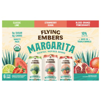 Flying Embers Sparkling Margarita Cans Variety Pack - 6-12 Oz - Image 3