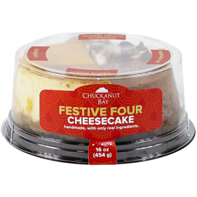 Chuckanut Bay Cake Cheesecake 5 Inch Festive Four - 16 Oz - Image 1