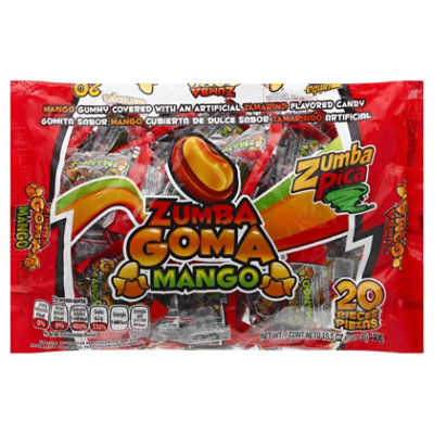 Zumba Pica Goma Mango Bag - 20 Count