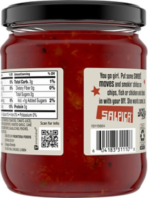 Salpica Salsa Mango Peach With Charred Tomato Hot Jar - 16 Oz - Image 6