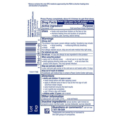 Abreva Cold Sore Treatment - 0 .07 Oz - Image 5