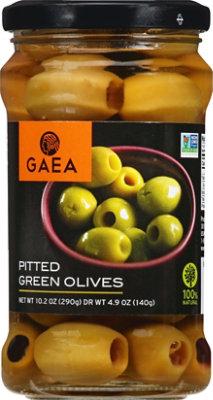 GAEA Cat Coras Kitchen Olives Green Pitted - 10.2 Oz - Image 2