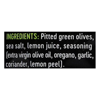 GAEA Olives Green Pitted Marinated with Lemon & Oregano Snack - 2.3 Oz - Image 5