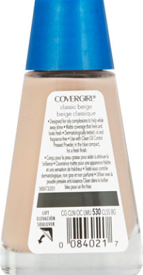 COVERGIRL Clean Liquid Foundation Oil Control Classic Beige 530 - 1 Fl. Oz. - Image 3