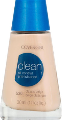 COVERGIRL Clean Liquid Foundation Oil Control Classic Beige 530 - 1 Fl. Oz. - Image 2