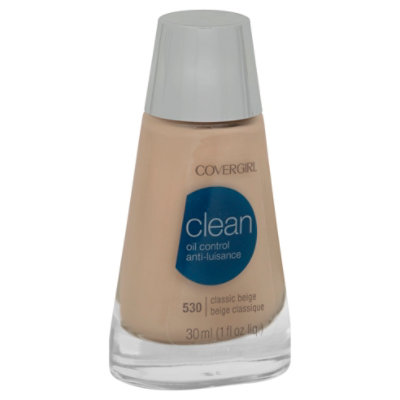 COVERGIRL Clean Liquid Foundation Oil Control Classic Beige 530 - 1 Fl. Oz. - Image 1