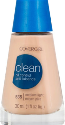 COVERGIRL Clean Liquid Foundation Oil Control Medium Light 535 - 1 Fl. Oz. - Image 2