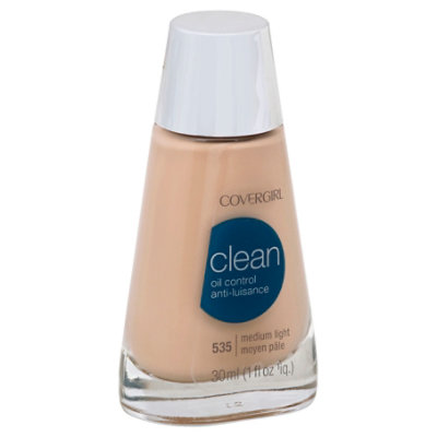 COVERGIRL Clean Liquid Foundation Oil Control Medium Light 535 - 1 Fl. Oz. - Image 1