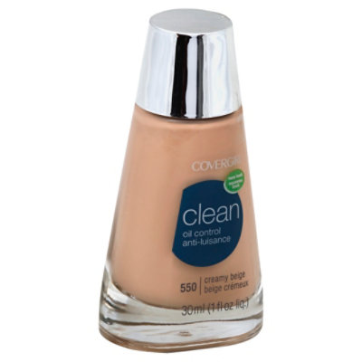 COVERGIRL Clean Liquid Foundation Oil Control Creamy Beige 550 - 1 Fl. Oz. - Image 1