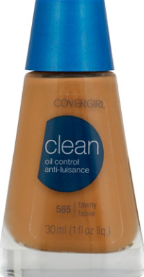 COVERGIRL Clean Liquid Foundation Oil Control Tawny 565 - 1 Fl. Oz. - Image 2