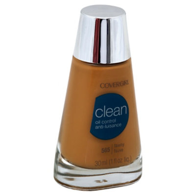 COVERGIRL Clean Liquid Foundation Oil Control Tawny 565 - 1 Fl. Oz. - Image 1