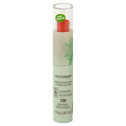 COVERGIRL Natureluxe Gloss Balm Coral 230 - 0.067 Oz - Image 1