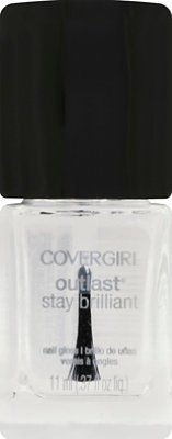 COVERGIRL Outlast Stay Brilliant Nail Gloss Crystal Clear 105 - 0.37 Fl. Oz. - Image 2