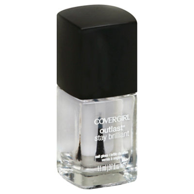 COVERGIRL Outlast Stay Brilliant Nail Gloss Crystal Clear 105 - 0.37 Fl. Oz. - Image 1