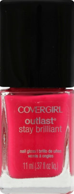 COVERGIRL Outlast Stay Brilliant Nail Gloss Tickled Pink 165 - 0.37 Fl. Oz. - Image 2